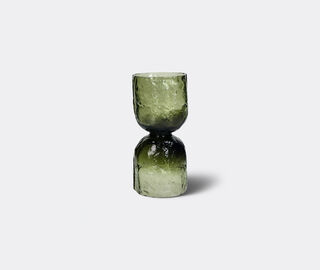 Pomax 'Diabolo' hurricane vase, small, green GREEN POMA26DIA754GRN