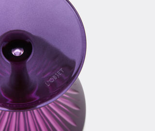 L'Objet 'Prism' wine glass, set of four, purple PURPLE LOBJ24PRI105PUR
