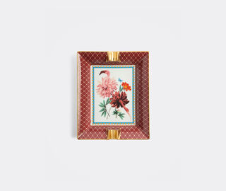 La DoubleJ 'Birdbloom' ashtray, bourdeaux MULTICOLOR LADJ26ASH084MUL