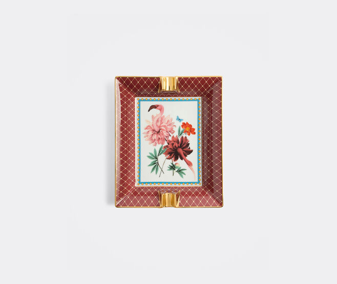 La DoubleJ 'Birdbloom' ashtray, bourdeaux MULTICOLOR LADJ26ASH084MUL