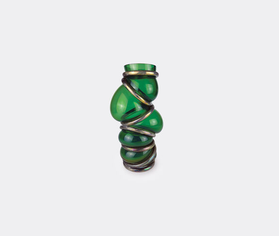 Vanessa Mitrani Chain Ring Vase Green & Metal Green ${masterID} 2