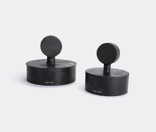 Mad et Len 'Cristaux' pot pourri totem, Ambre nobile, large BLACK MALE18POT530BLK
