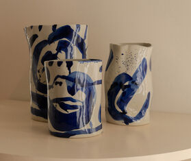 Serax &#39;Sophia&#39; vase, small, blue BLUE SERA25VAS355BLU