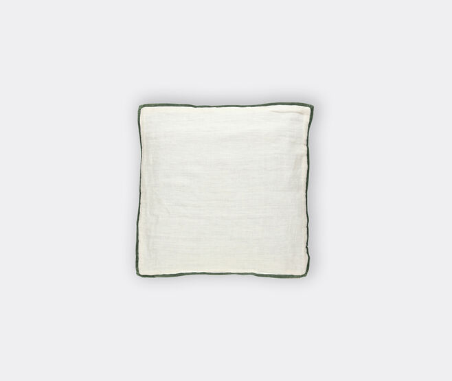 Pomax 'Alpha Opposites' cushion, ivory and dark green MULTICOLOUR POMA26ALP082MUL