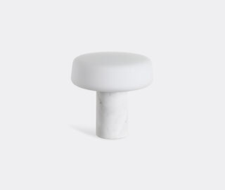 Case Furniture 'Solid Table Light', Carrara marble, small, US plug MULTICOLOUR CAFU20SOL495WHI