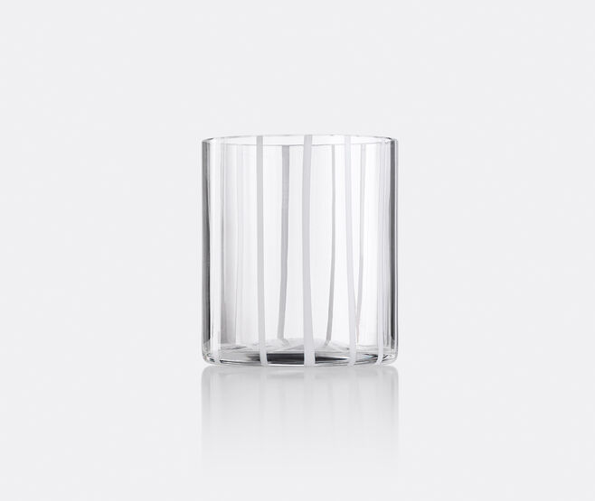 NasonMoretti 'Cyrcus' tumbler glass, white WHITE NAMO25CYR415WHI