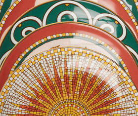 La DoubleJ &#39;Cortile Mini&#39; mini plate, set of five MULTICOLOUR LADJ23MIN007MUL