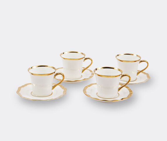 POLSPOTTEN 'Golden Finds' coffee cup, set of four, white WHITE POLS25COF334WHI