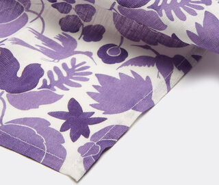 La DoubleJ 'Wildbird Viola' napkin, set of two PURPLE LADJ22LAR662PUR