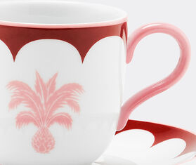 Aquazzura Casa &#39;Jaipur&#39; coffee cup and saucer, set of two, bordeaux and pink MULTICOLOUR AQUA23JAI309MUL