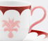 Aquazzura Casa 'Jaipur' coffee cup and saucer, set of two, bordeaux and pink multicolor AQUA23JAI309MUL