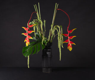 Pulpo 'Vase Fg2', black BLACK PULP22VAS454BLK