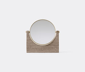 Audo Copenhagen 'Pepe' marble mirror, brass and brown BRASS MENU19PEP225BRA