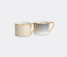 1882 Ltd 'Lustre' coffee cup, black stripe MULTICOLOUR 188219LUS678BLK