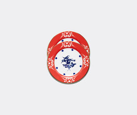 La DoubleJ 'Migg' dessert plate, set of two MULTICOLOUR LADJ21DES267RED