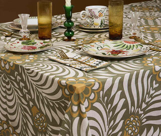 La DoubleJ 'Tudor' tablecloth, medium, light green LIGHT GREEN LADJ25MED271MUL