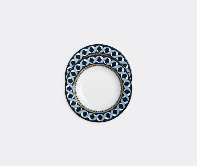 La DoubleJ 'Odysseus' soup plate, set of two BLUE LADJ24SOU724BLU
