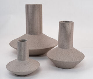 XLBoom 'Rome' vase, large, sand BEIGE XLBO24ROM196BEI