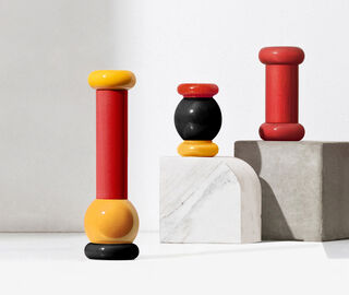 Alessi '100 Values Collection' salt, pepper and spice grinder, tall, red MULTICOLOUR ALES21SAL874MUL