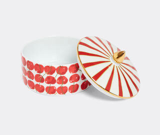 La DoubleJ 'Cherries' goodie jar, ivory IVORY LADJ25GOO724MUL