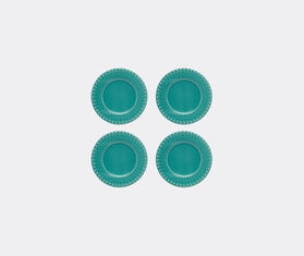 Bordallo Pinheiro &lsquo;Fantasia&rsquo; dessert plate, set of four, acqua green TURQUOISE BOPI23FAN604LGR