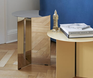 HAY - Slit Table High High - Coffee Table - Brass
