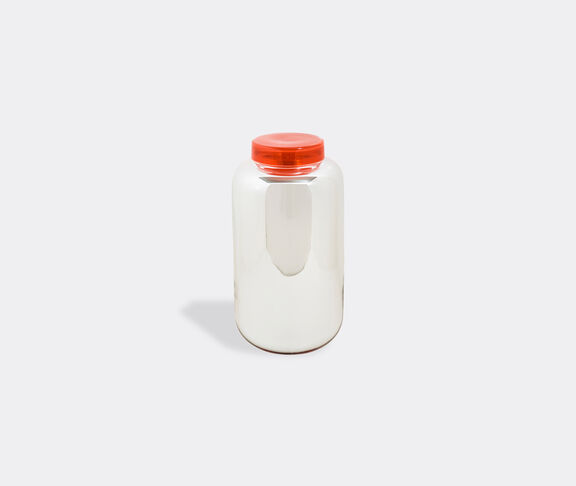 Pulpo Container High, Jar Body - Silver I Top - Poppy Red multicolor ${masterID} 2