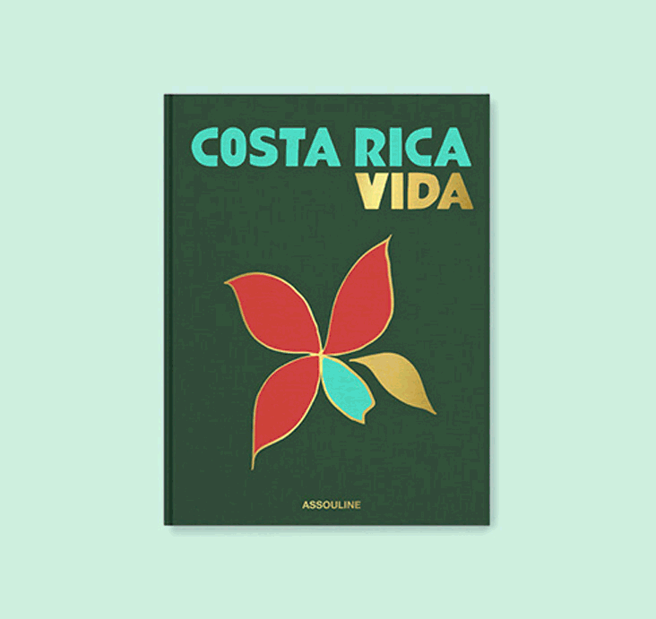 Three Assouline travel books featuring destinations Costa Rica, Malta and Pacific
