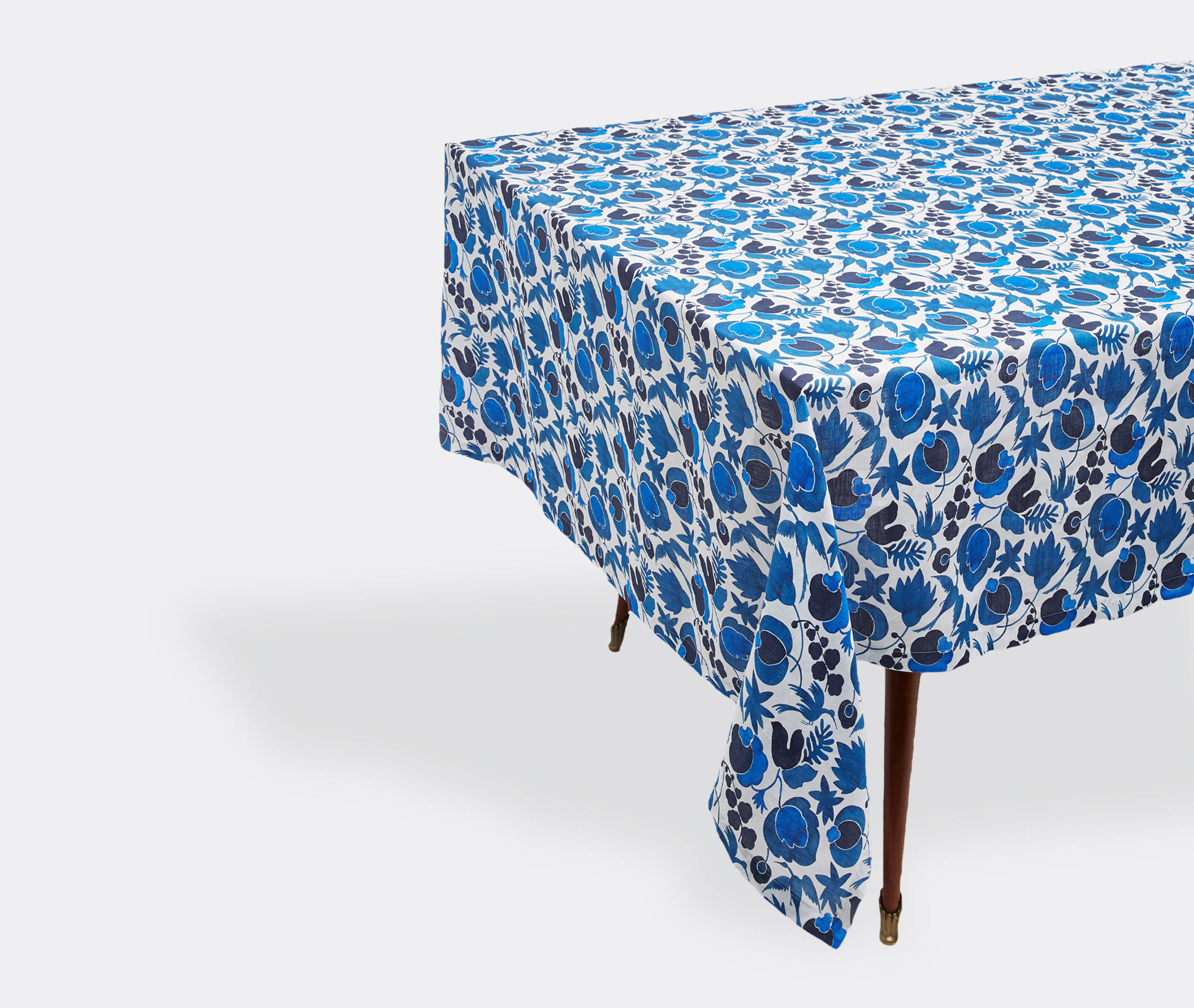 La Doublej Table Linens Blue Uni In Blue