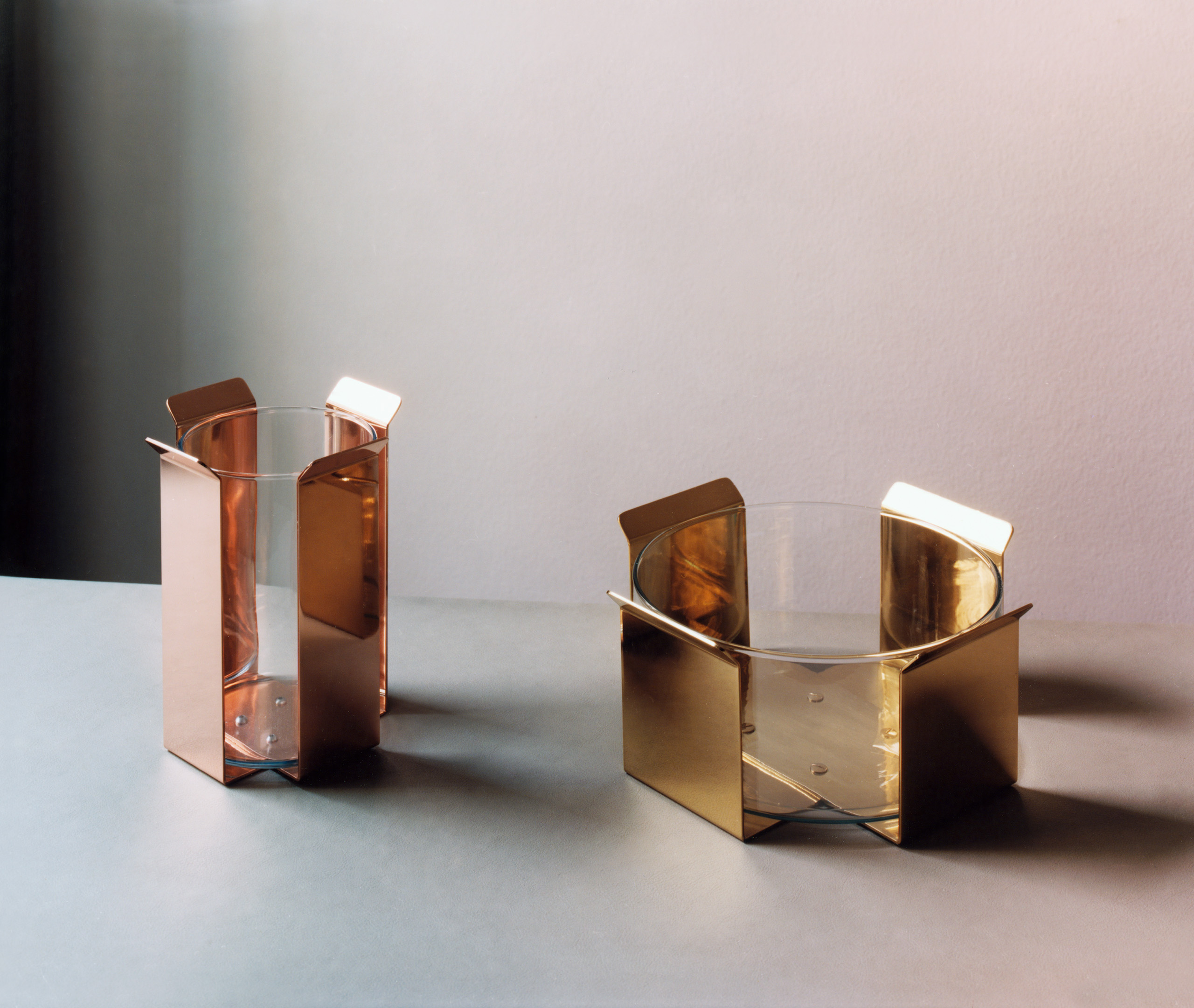 Marta Sala Éditions Vases Mat Brass Uni In Mat Brass