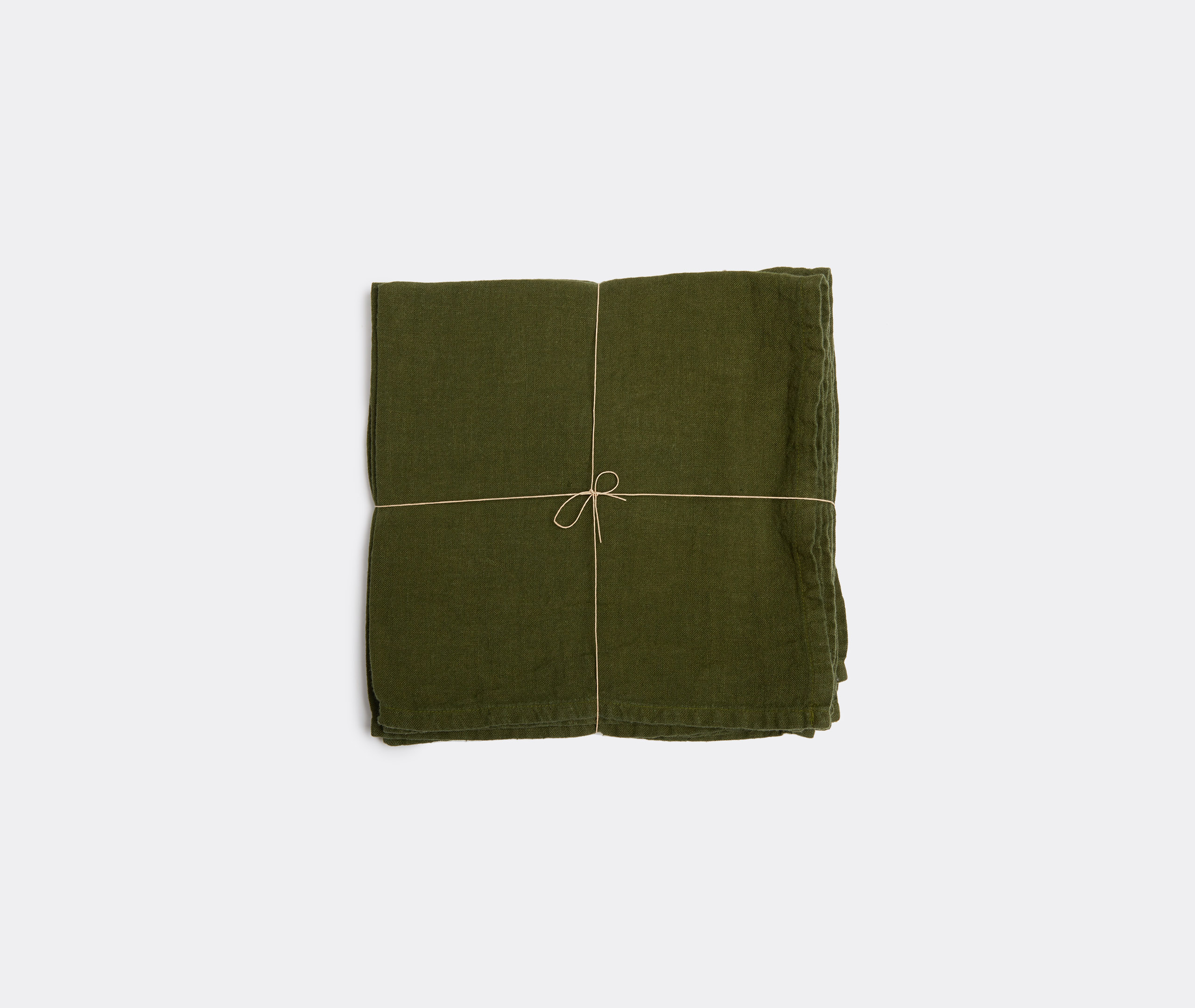 Once Milano Table Linens Green Uni In Green