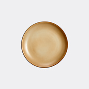 L'objet Terra Porcelain Dinner Plate In Leather