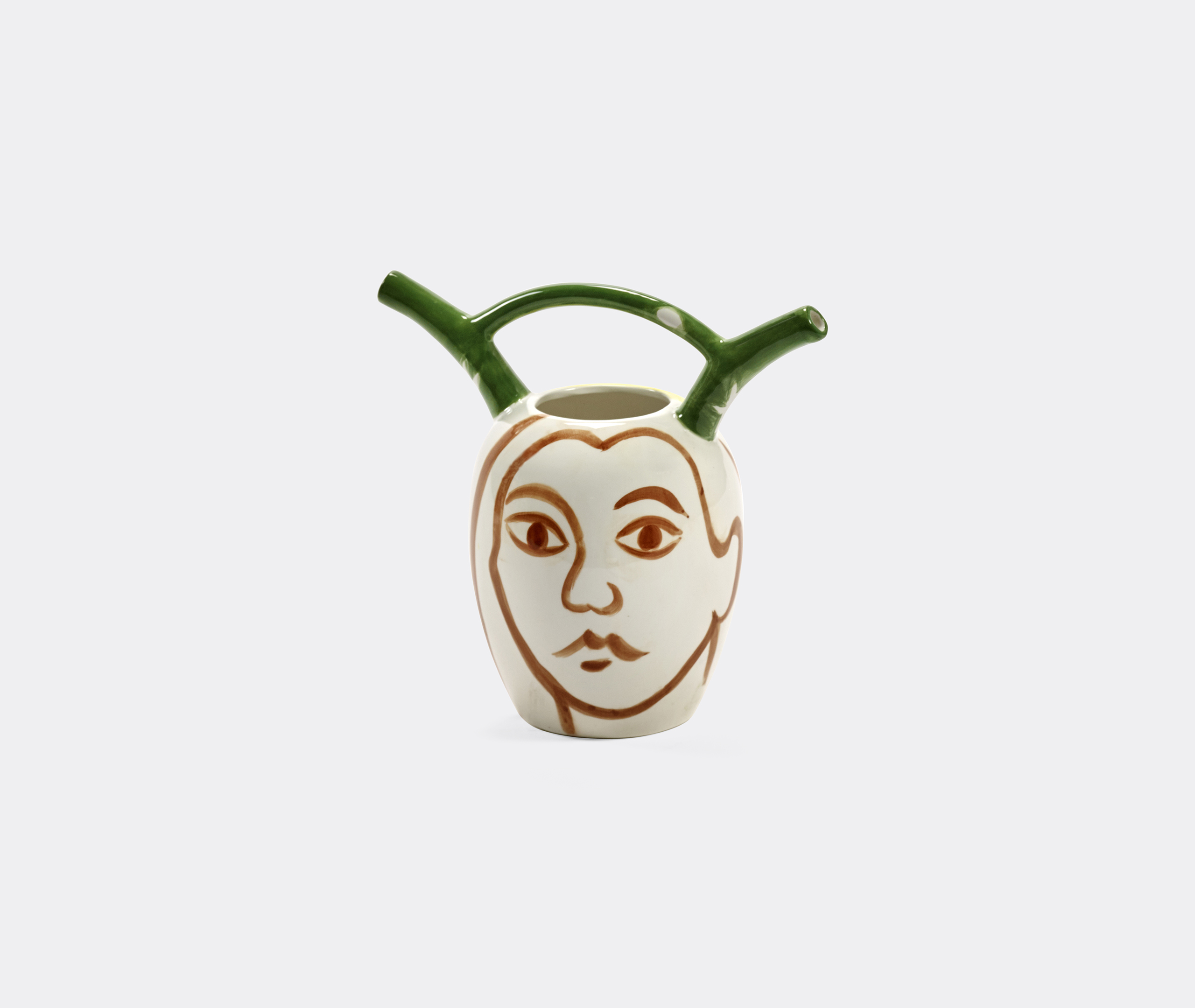 Serax X Shurleey Sapote Santiago De Borja Hand Painted Vase In Neutral