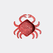 Les-Ottomans 'crab' Basket, Red -  Serving And Trays Red Uni