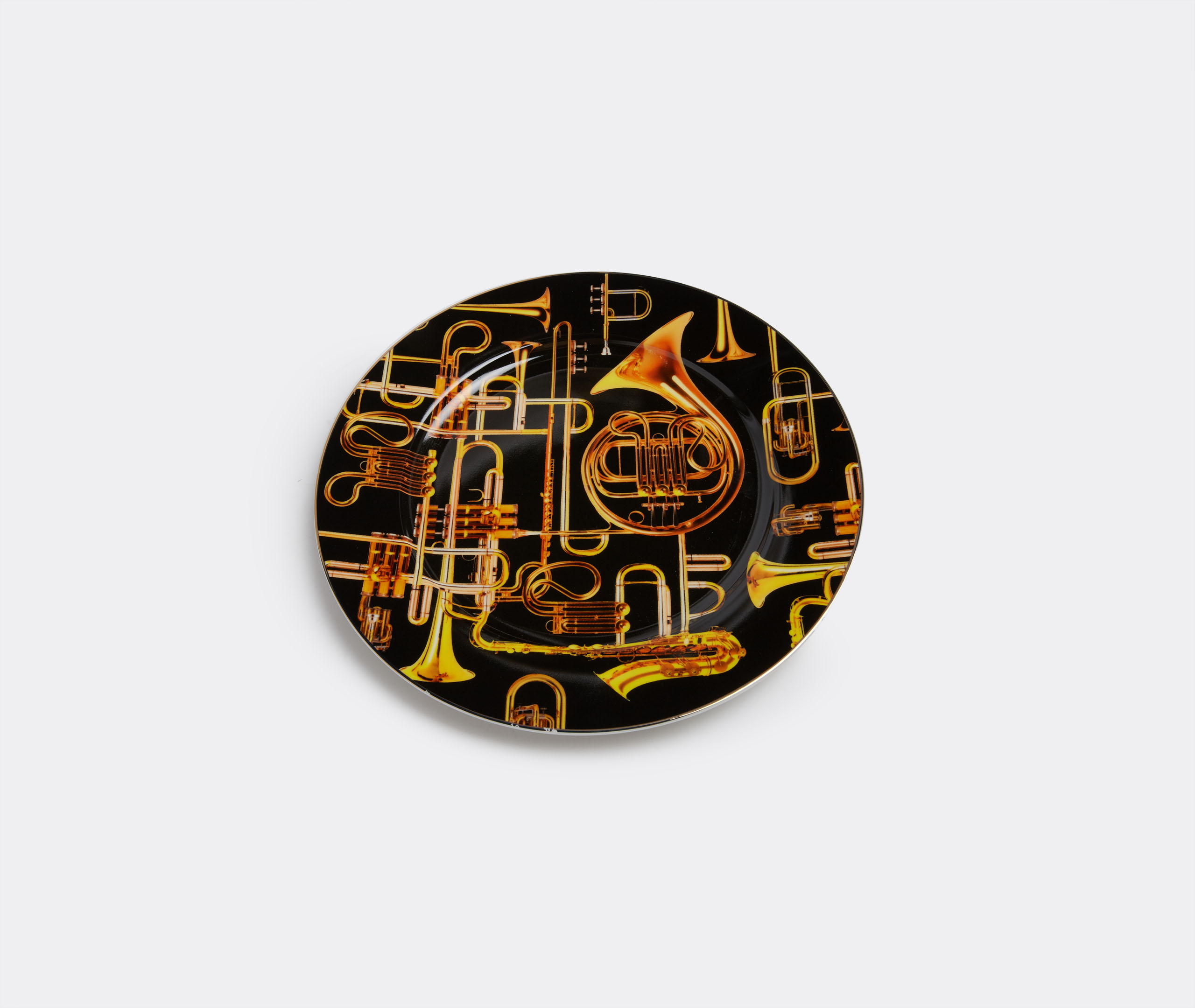 Seletti Tableware Black/gold Uni In Black/gold