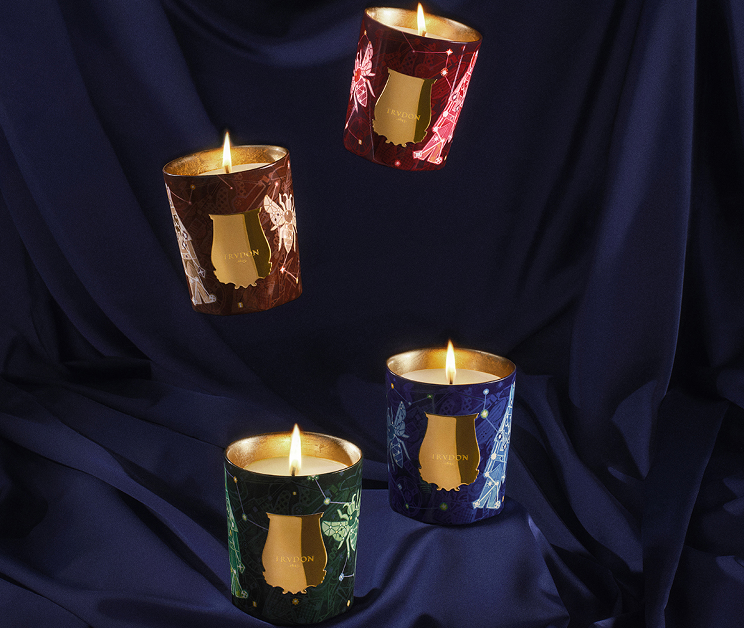 Trudon Candlelight And Scents Burgundy Uni In Burgundy