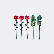VESTA 'love' Flower, Set Of Five, Multicolor -  Decorative Objects Multicolor Uni