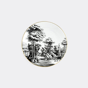 Simone Guidarelli Home 'imperial Garden' Dinner Plate, Black And White -  Tableware Multicolour Uni