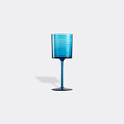 NasonMoretti 'gigolo' Water Glass, Striped Aquamarine -  Glassware Multicolour Uni