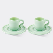 POLSPOTTEN 'gobi' Espresso Cup, Set Of Two, Light Green -  Tea And Coffee Light Green Uni