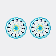 Aquazzura Casa 'alegria' Dessert Plate, Set Of Two, Blue -  Tableware Blue Uni