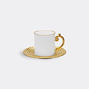 L'Objet 'aegean' Espresso Cup And Saucer, Gold -  Tea And Coffee Gold Uni
