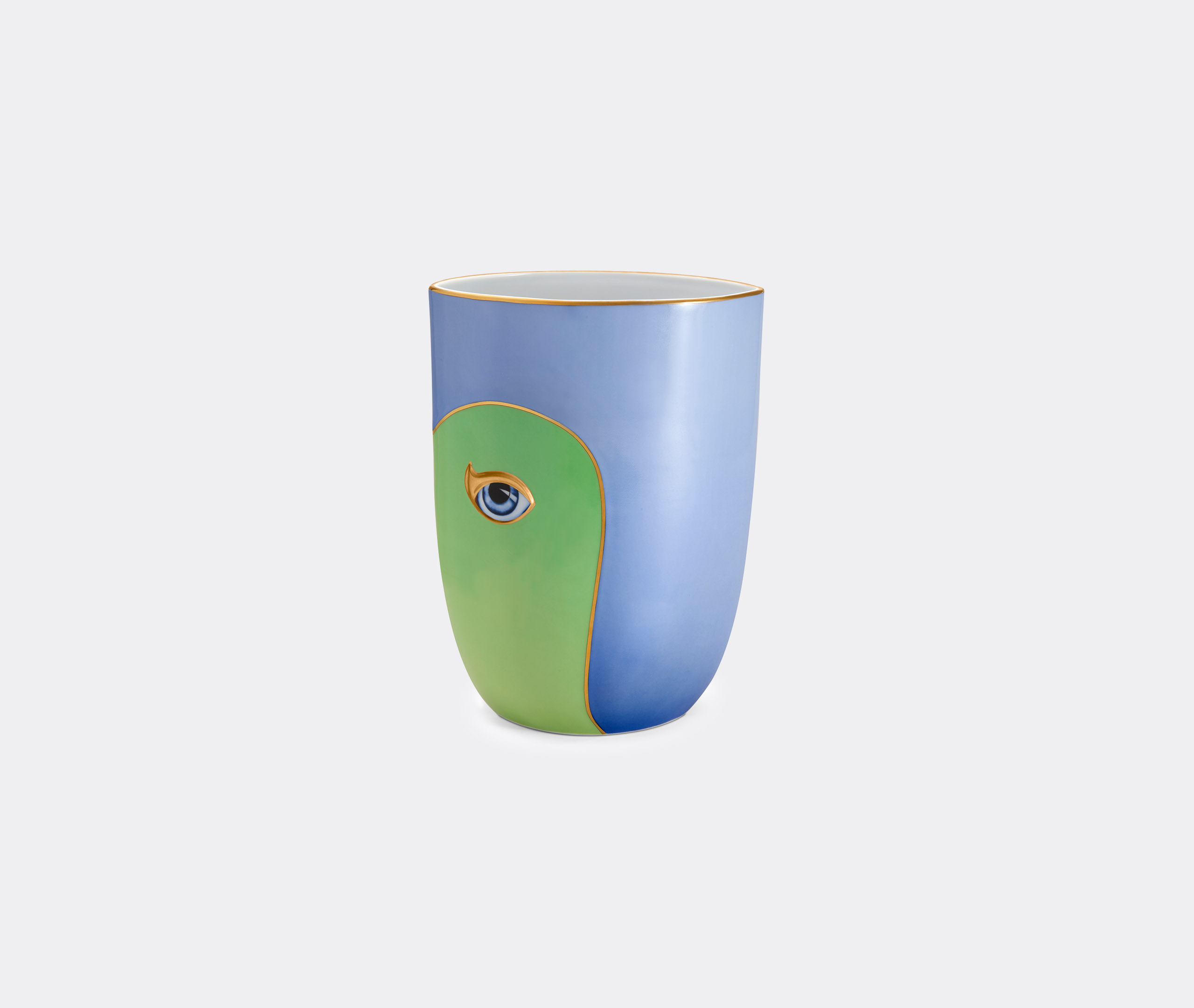 L'objet Lito Vase, Green Blue In Blue And Green