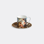 Roberto Cavalli Home 'wild Leda' Luxury Coffee Cup And Saucer Box, Set Of Two -  Tea And Coffee Multicolor Uni
