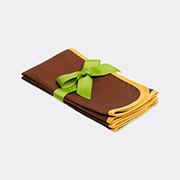 La Doublej Table Linens Brown Uni In Brown