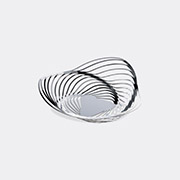 Alessi 'trinity' Basket, Silver -  Serving And Trays Steel Uni