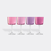 LSA International 'gems' Wine Glass, Set Of Four, Garnet -  Glassware Pink Uni