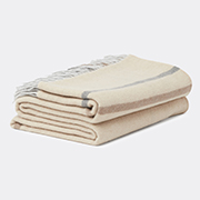 ALONPI 'bauvin' Throw, Cream -  Blankets Cream Uni