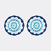 Aquazzura Casa 'alegria' Soup Plate, Set Of Two, Blue -  Tableware Blue Uni