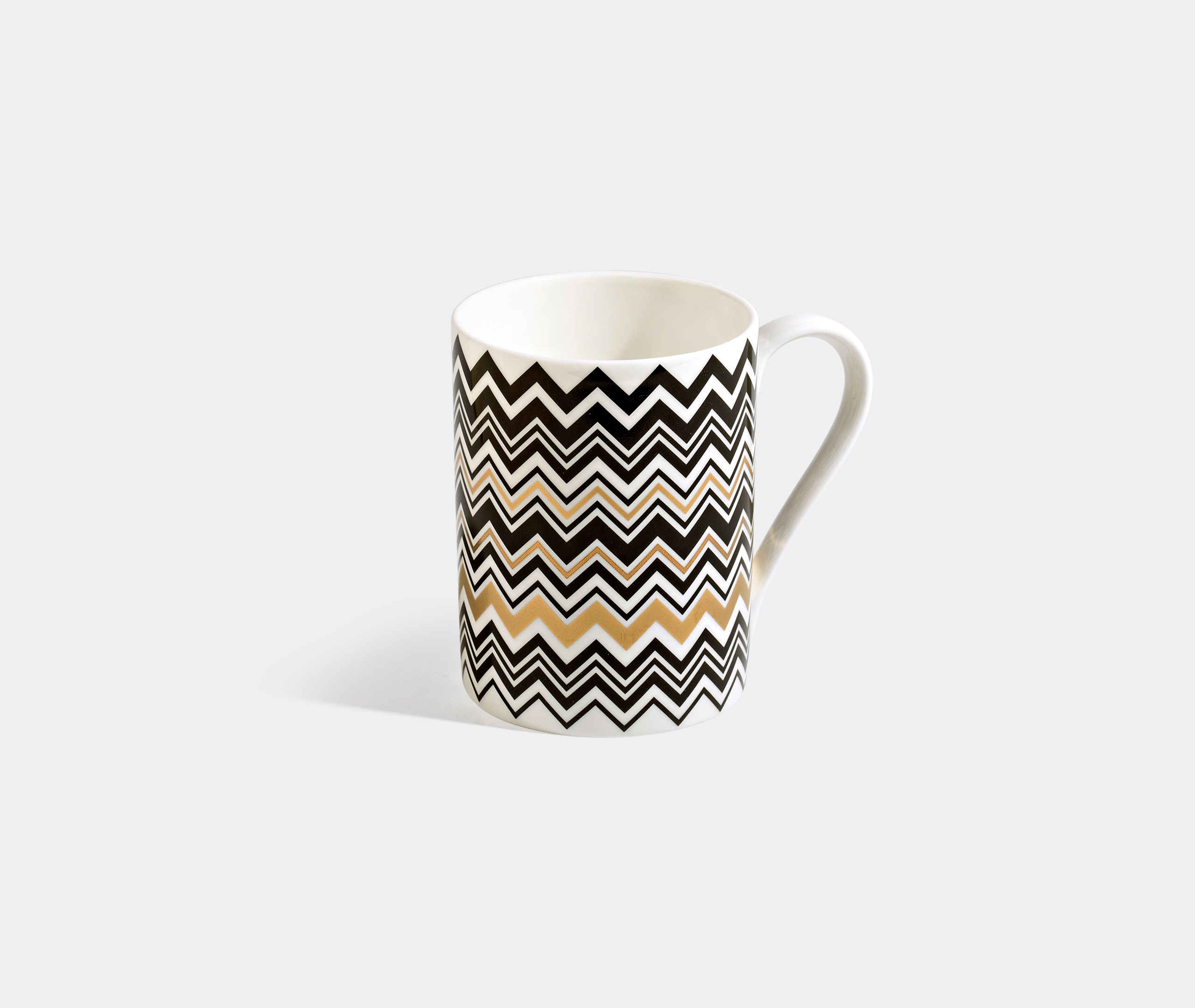 Missoni Zigzag-print Porcelain Mug (7,5cm) In Multicolour